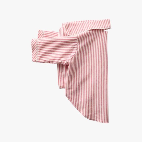 (LIKE NEW) GAP | 100% COTTON PET PJ HOLIDAY CHRISTMAS RED WHITE STRIPE SHIRT - Picture 1 of 5